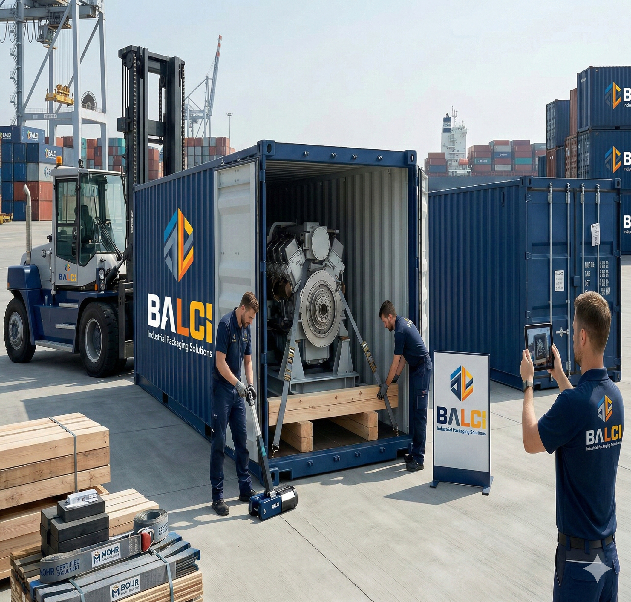 Container-Stauung nach ISO-Standards